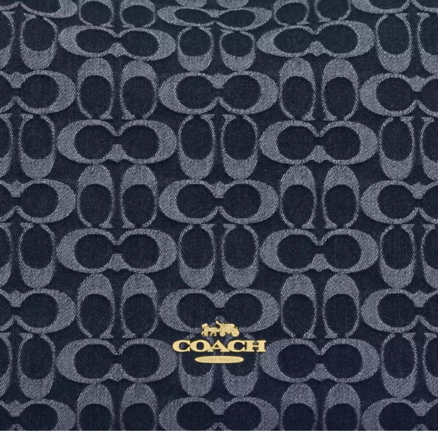 Coach 女士 Laurel 大號標誌性牛仔單肩包均碼碼36cm*12.7cm*30.5cm-3