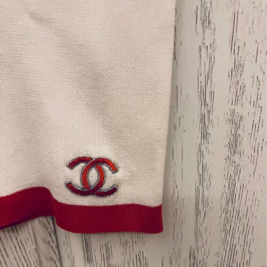 Chanel中古短袖上衣38碼-1