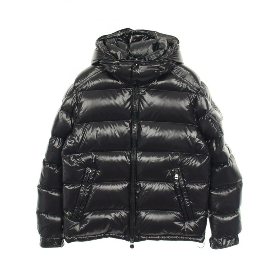 MONCLER MAYA 羽絨外套 #2 連帽衫 1A53600 尼龍 黑色 二手 男款-0