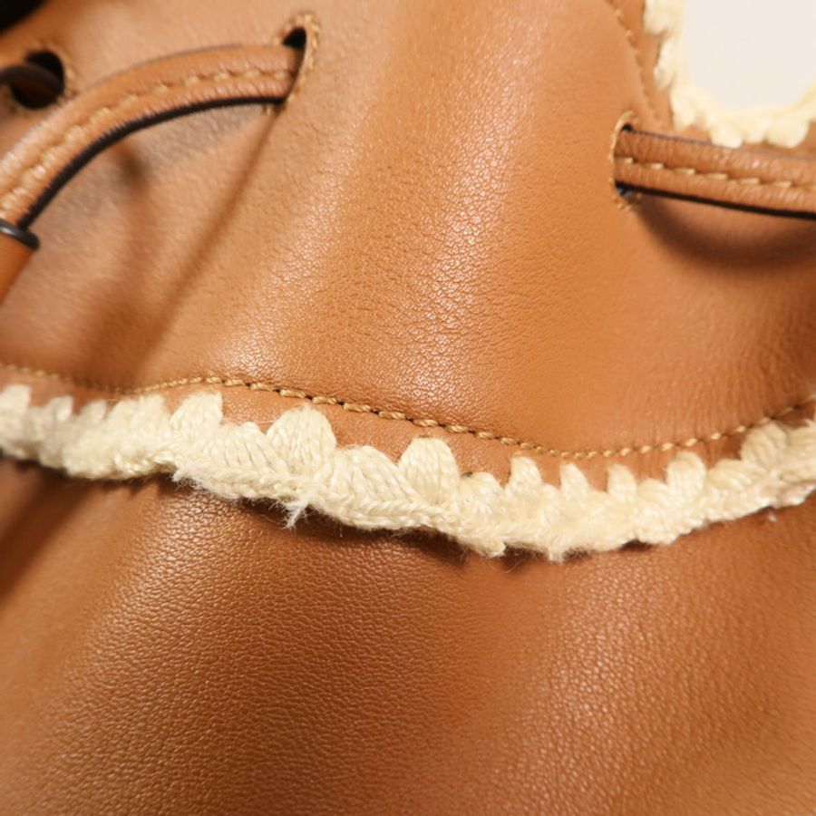 LOEWE 牛皮皮革Hammock銀扣手挽肩背兩用袋-14