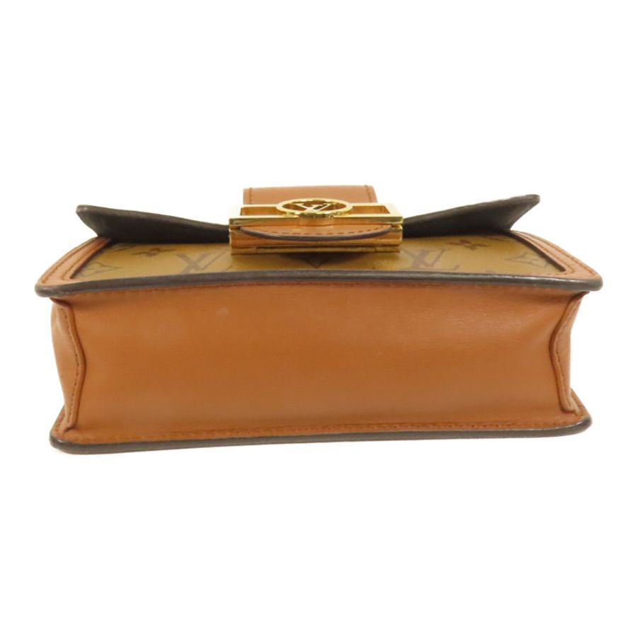 LOUIS VUITTON Monogram Reverse Mini Dauphine金扣肩背袋-3