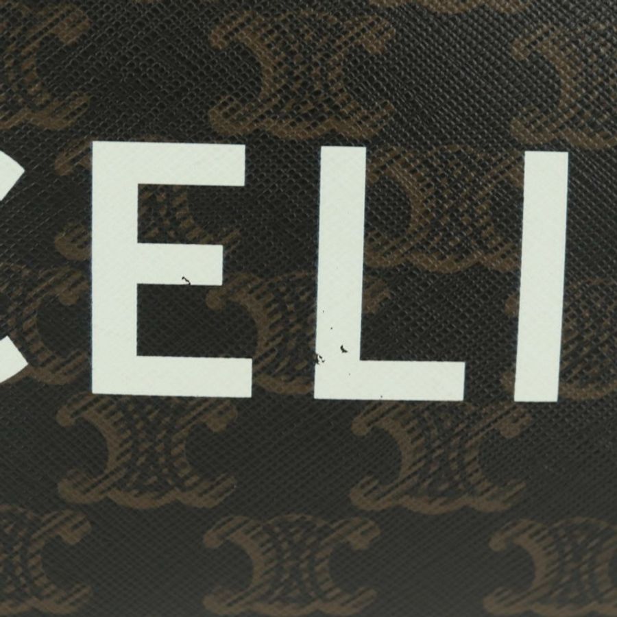 【日本直送】CELINE Triomphe 中斜背包/肩背包 PVC 黑色金色 正品 BA9639M-1