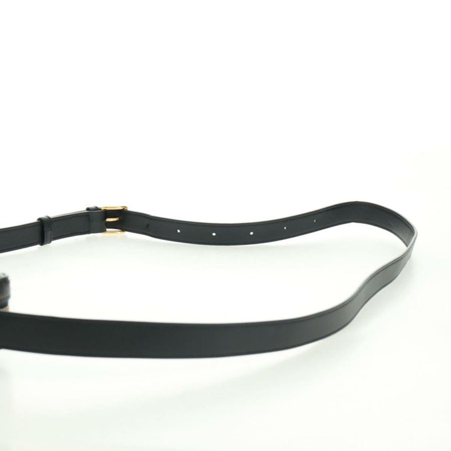 【日本直送】CELINE Triomphe 中斜背包/肩背包 PVC 黑色金色 正品 BA9639M-13