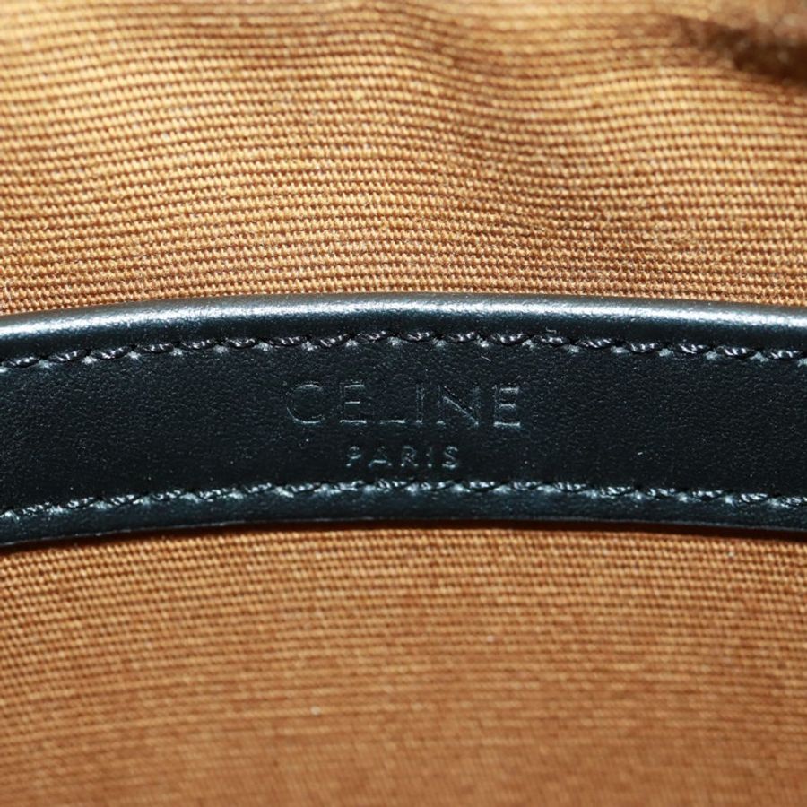 【日本直送】CELINE Triomphe 中斜背包/肩背包 PVC 黑色金色 正品 BA9639M-19