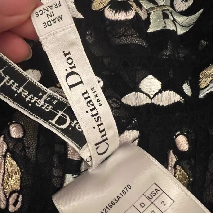 Dior刺繡連衣裙34碼偏大-6