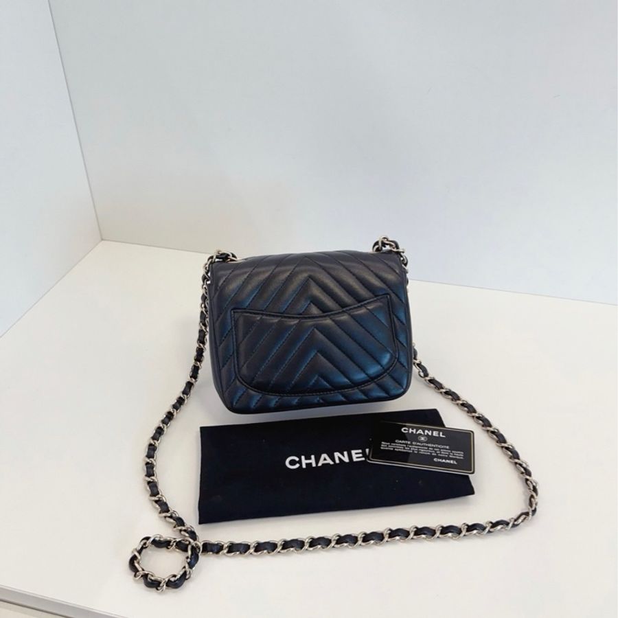 ✨Chanel V紋 CF方胖子 99新 超級實用🖤-4