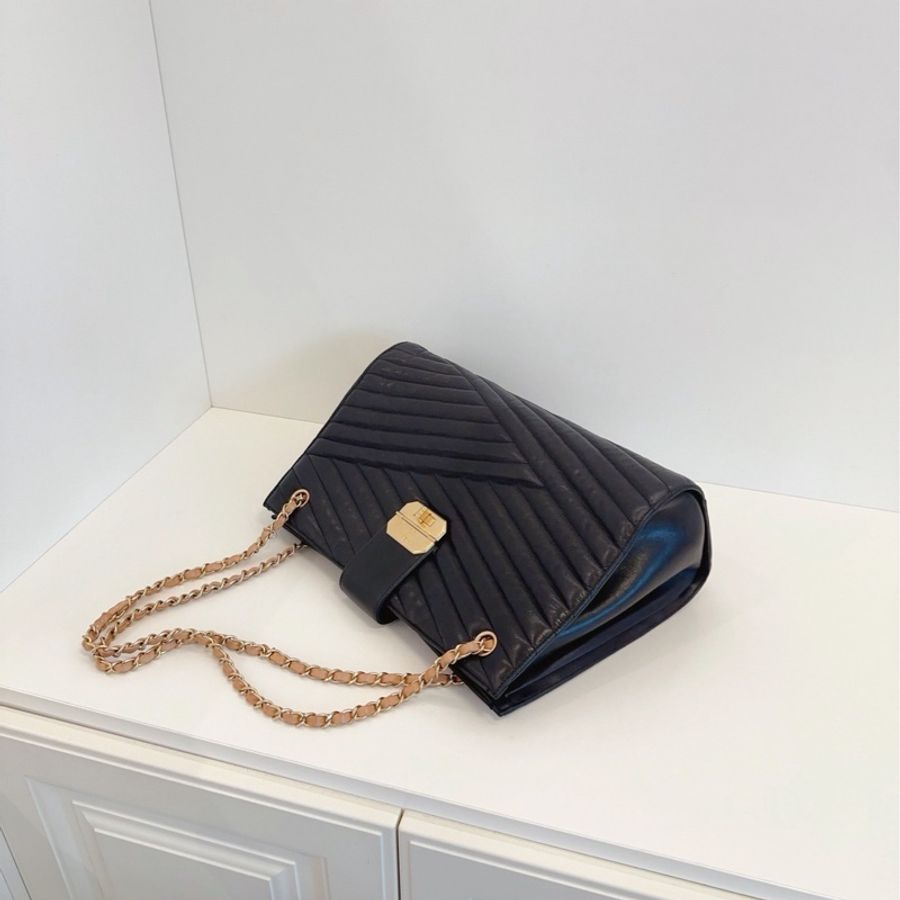 ✨Chanel 2.55 牛皮鏈條tote 98新 經典復古 容量Max🖤-7