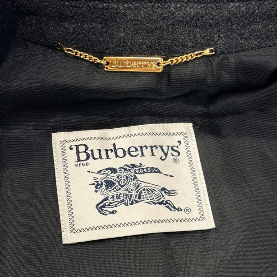 BURBERRY 長版毛料口袋大衣 鐵灰色-8