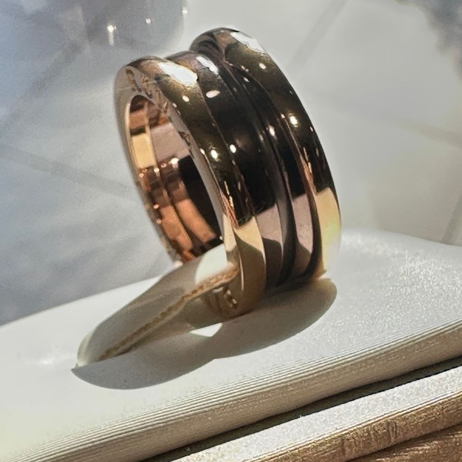 Bulgari 750玫瑰金Bzro 1戒指-6
