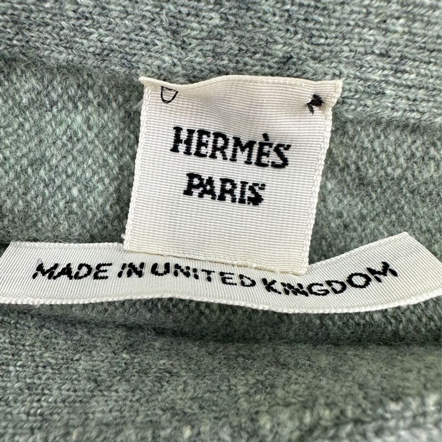 Hermes 愛馬仕 純羊絨蝙蝠灰色36碼-2