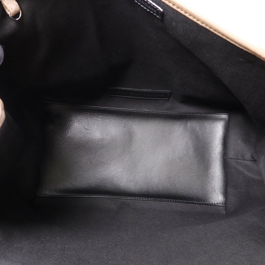 BALENCIAGA 牛皮皮革Navy Cabas銀扣手挽袋-10