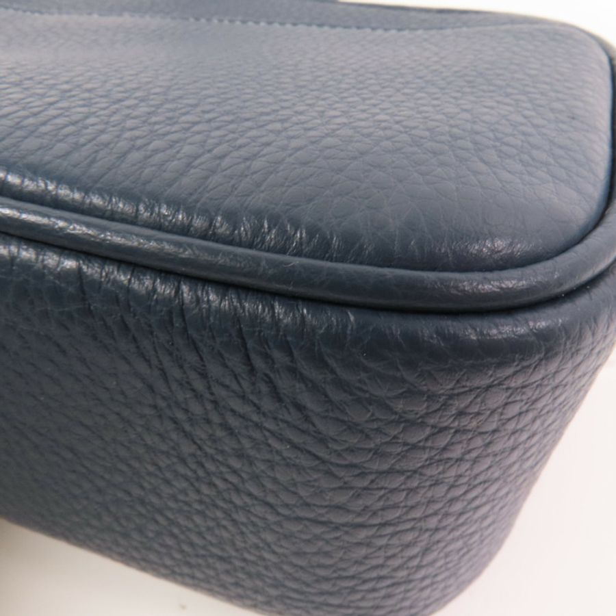 COACH 牛皮皮革Shoulder Bag銀扣肩背袋-6