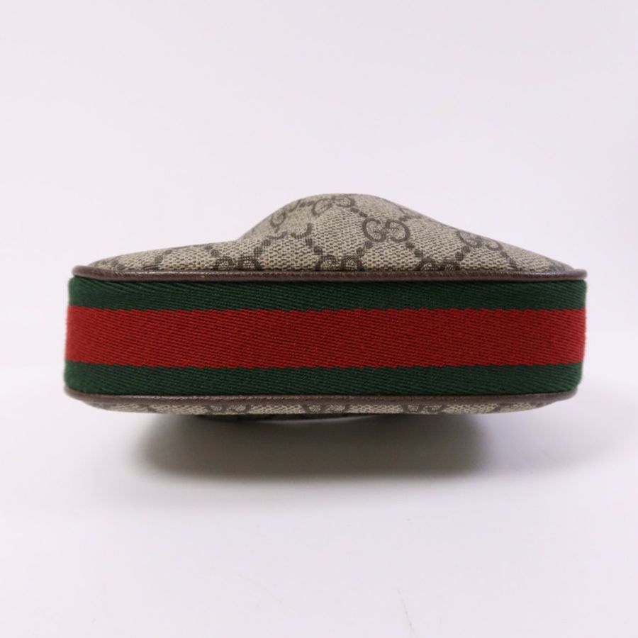 GUCCI 塗層帆布Attache Mini Bag銀扣手挽袋-3
