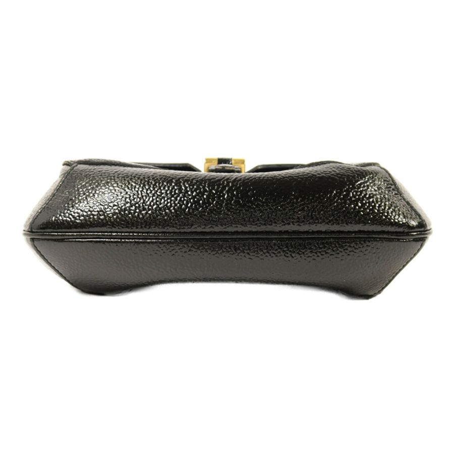 YVES SAINT LAURENT 漆皮皮革Emma Bag金扣鏈帶肩背袋-3