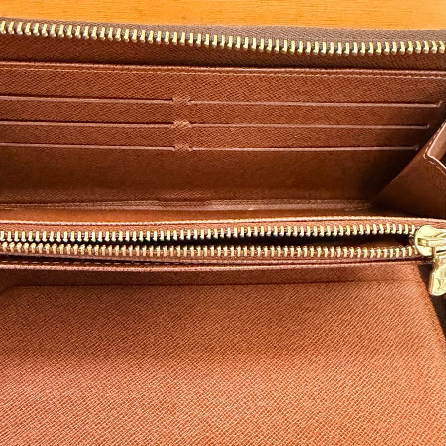 出清特價｜真品 Louis Vuitton LV路易威登 Zippy Organizer M62581 加大經典原花多功能拉鍊長夾 男女通用 護照夾 支票夾-5