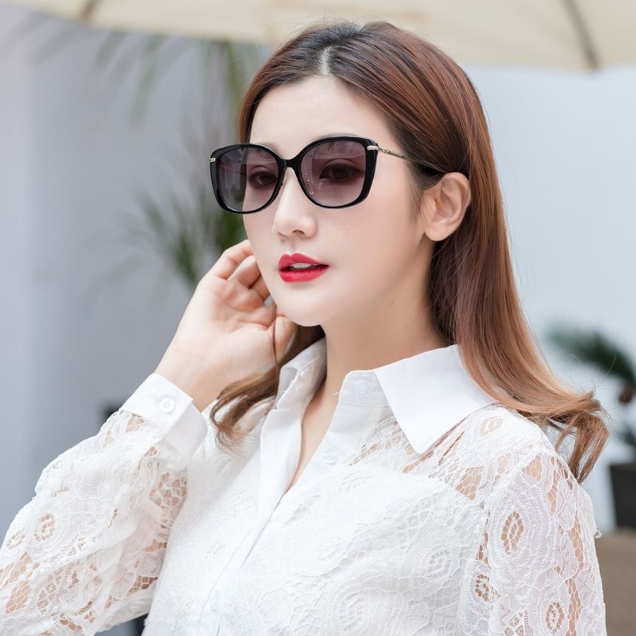 LONGCHAMP 太陽眼鏡(黑色)-4
