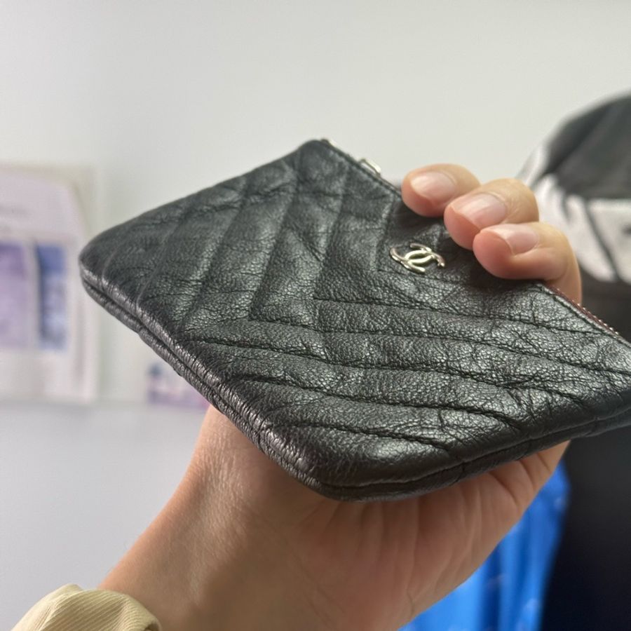 Chanel v紋零錢包-9