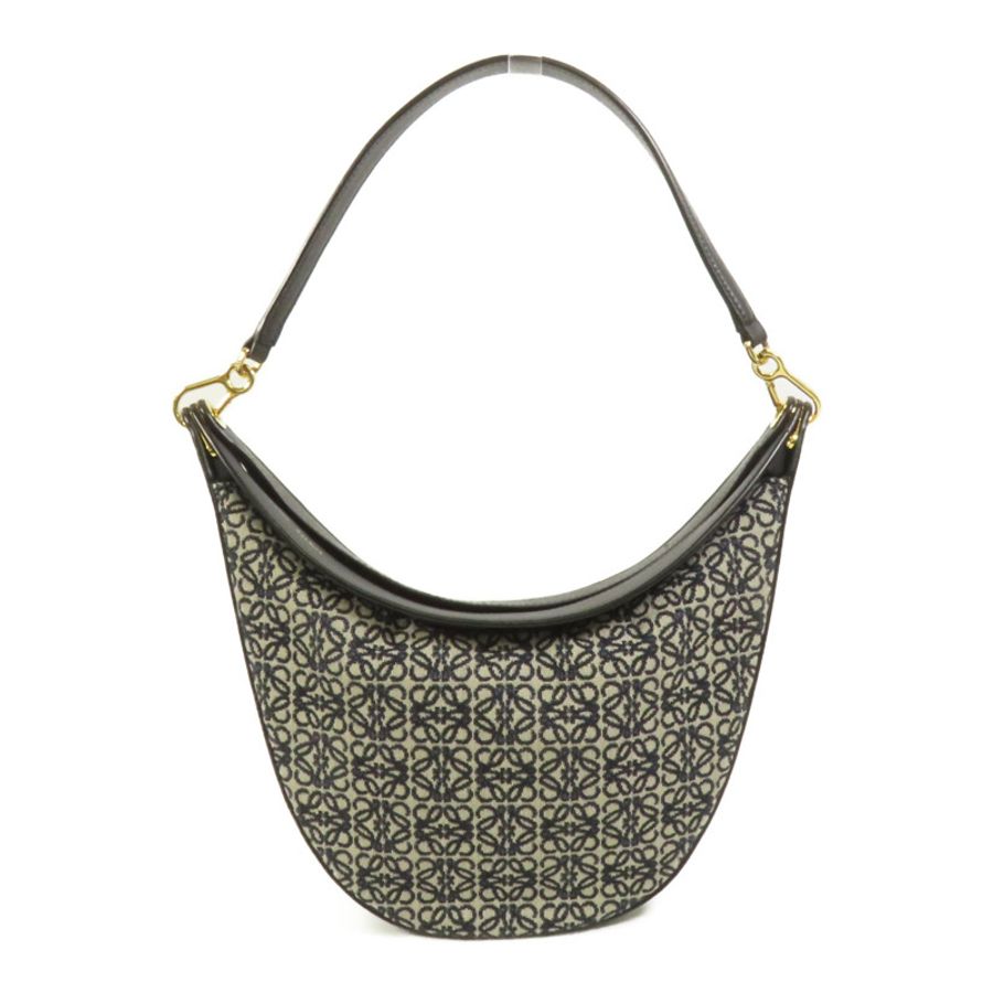 LOEWE 帆布Luna Bag金扣肩背袋-1