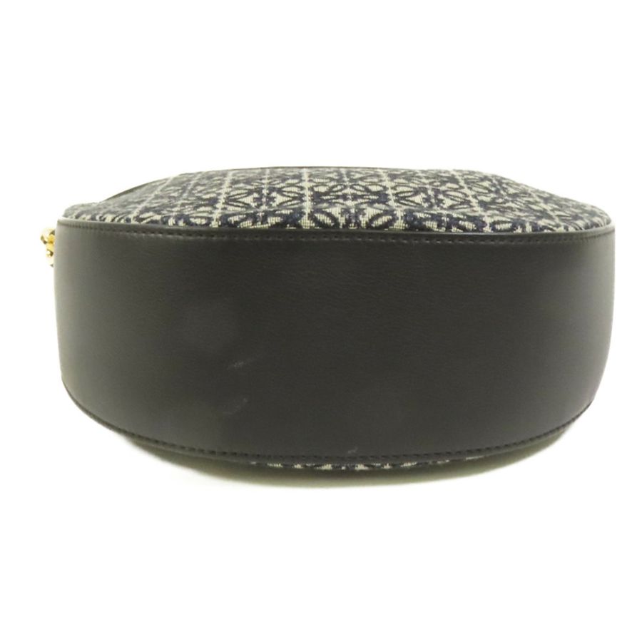 LOEWE 帆布Luna Bag金扣肩背袋-3