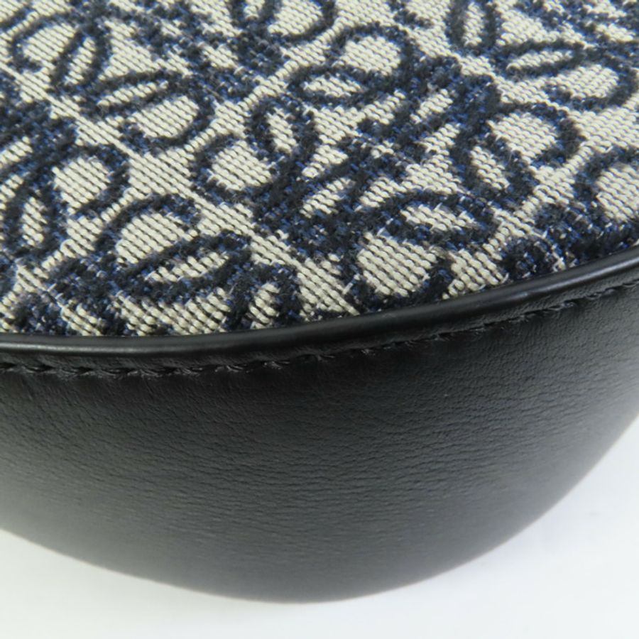 LOEWE 帆布Luna Bag金扣肩背袋-11