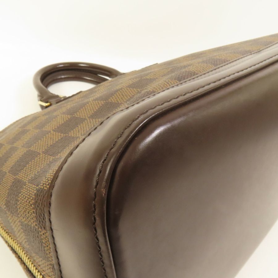 LOUIS VUITTON Damier Alma金扣手挽袋-13