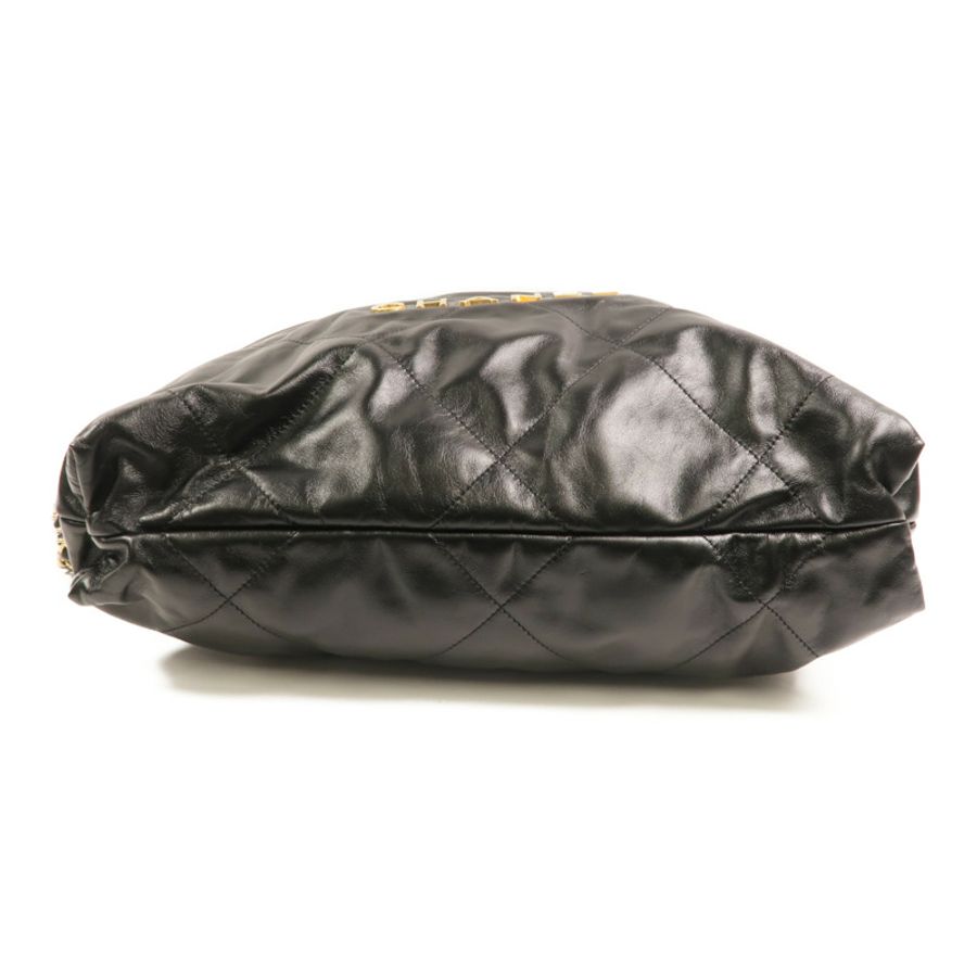 CHANEL 牛皮皮革Chanel 22 Backpack金扣鏈帶背包-3