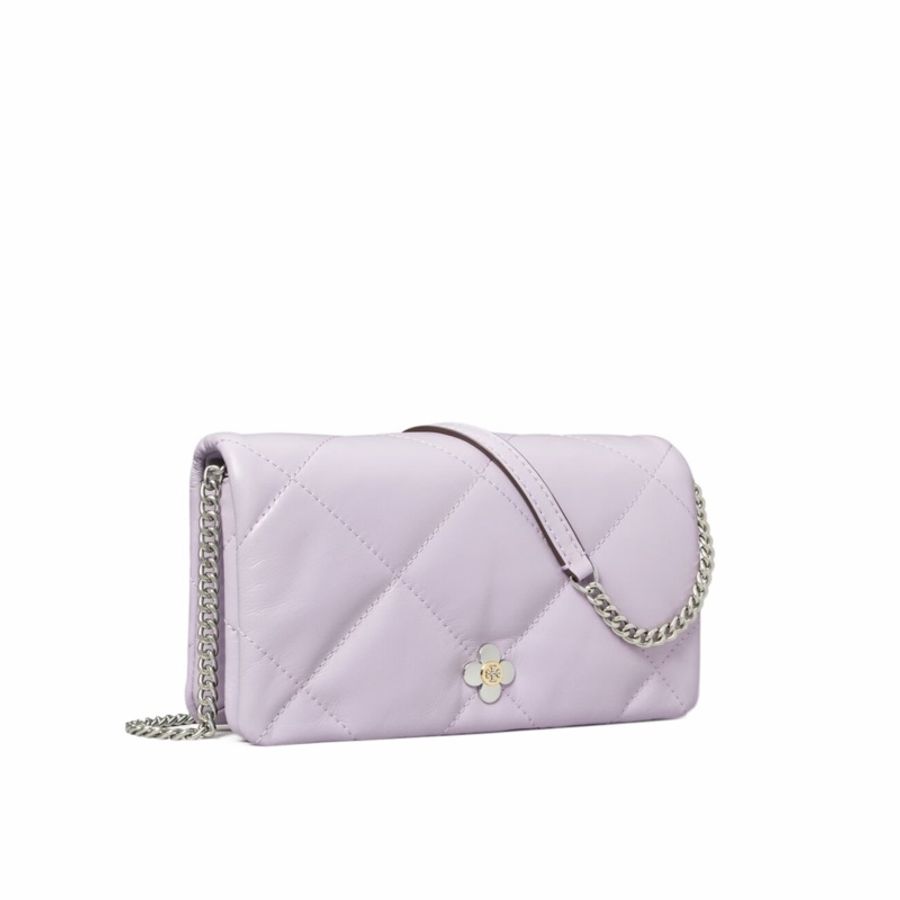 Tory Burch 女士 鑽石格紋三葉草鏈包均碼碼20.5cm*5cm*12cm-1