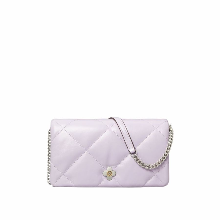 Tory Burch 女士 鑽石格紋三葉草鏈包均碼碼20.5cm*5cm*12cm-4