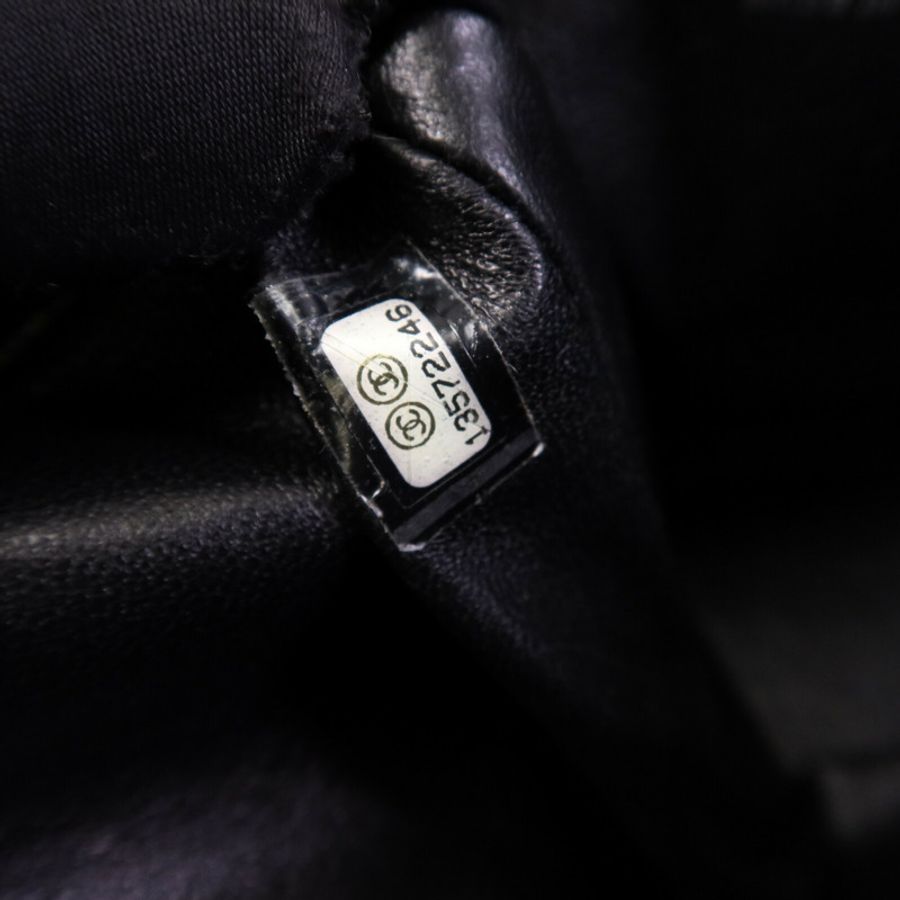 CHANEL 牛皮皮革Large Classic銀扣鏈帶肩背袋-7