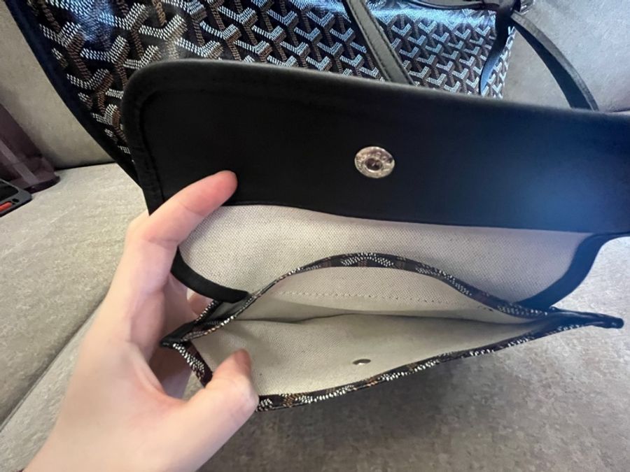 Goyard 戈雅 Anjou PM 中號 黑色 雙面 托特包-17