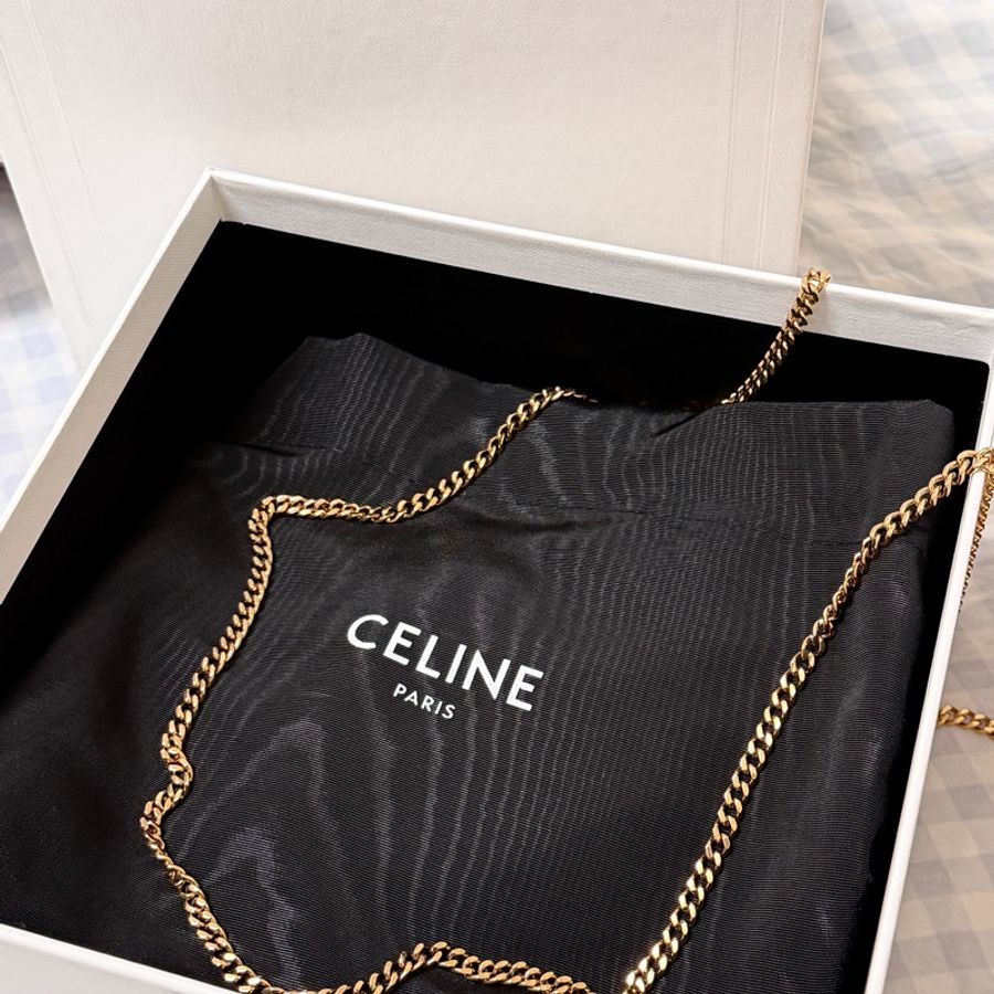 賣場最低價|全新|CELINE 皮革貝殼包(小牛皮)-13