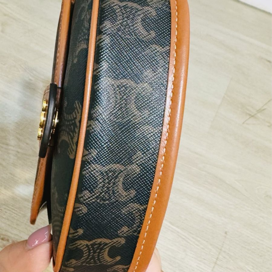 全新|CELINE MINI 老花馬鞍包-8