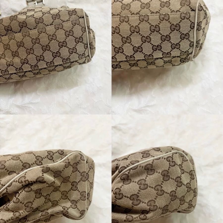 Gucci Sukey 211944系列的經典雙 G 緹花帆布包 手提包 托特包 肩背包-1