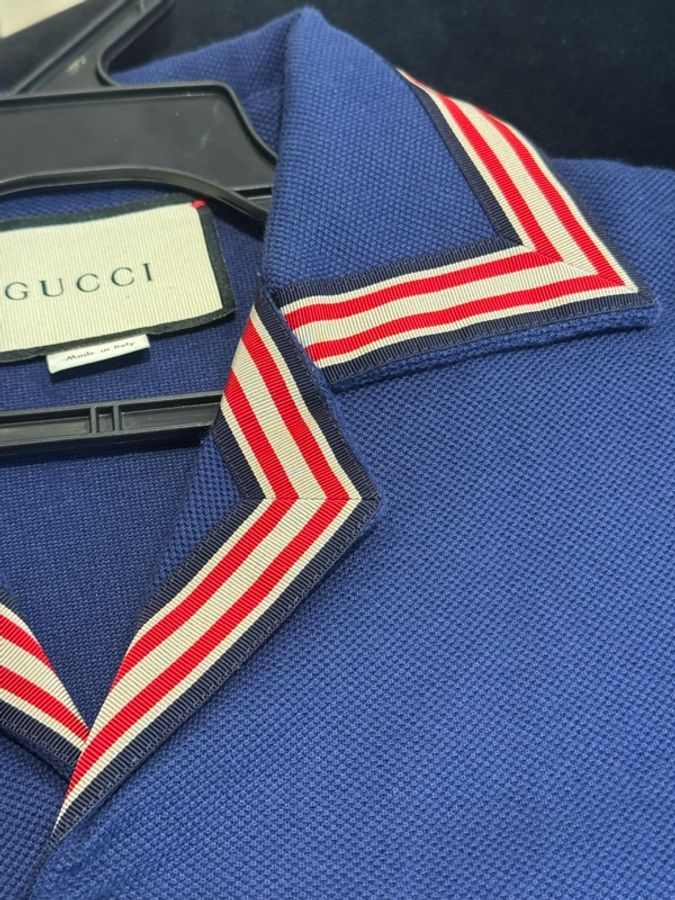 Gucci 深藍紅白logo polo衫-32