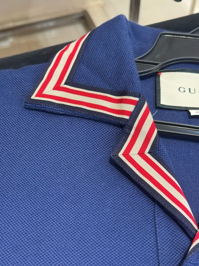 Gucci 深藍紅白logo polo衫-33