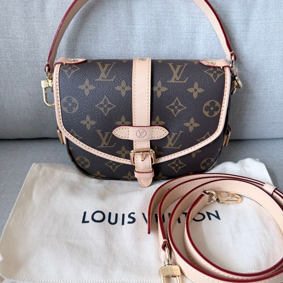 全新 LV Saumur BB雙子星 M46740 肩背、斜背、手提-0