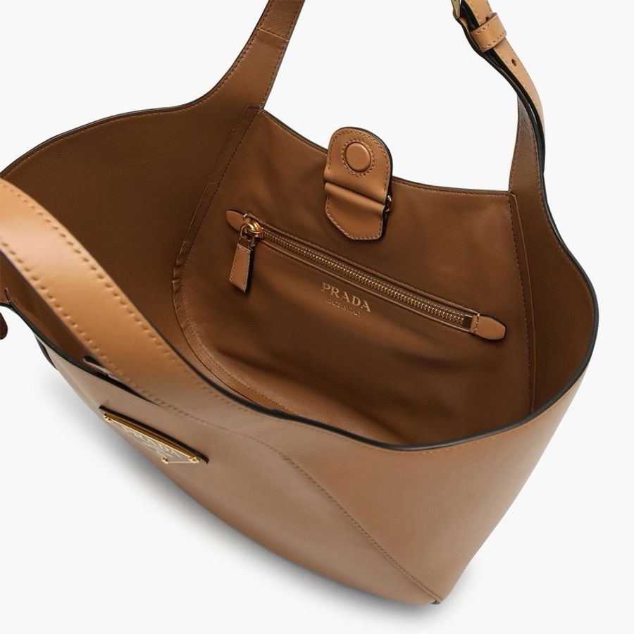 Prada 女士 中號徽標手提包均碼碼中號、28cm*7.5cm*20.5cm-4