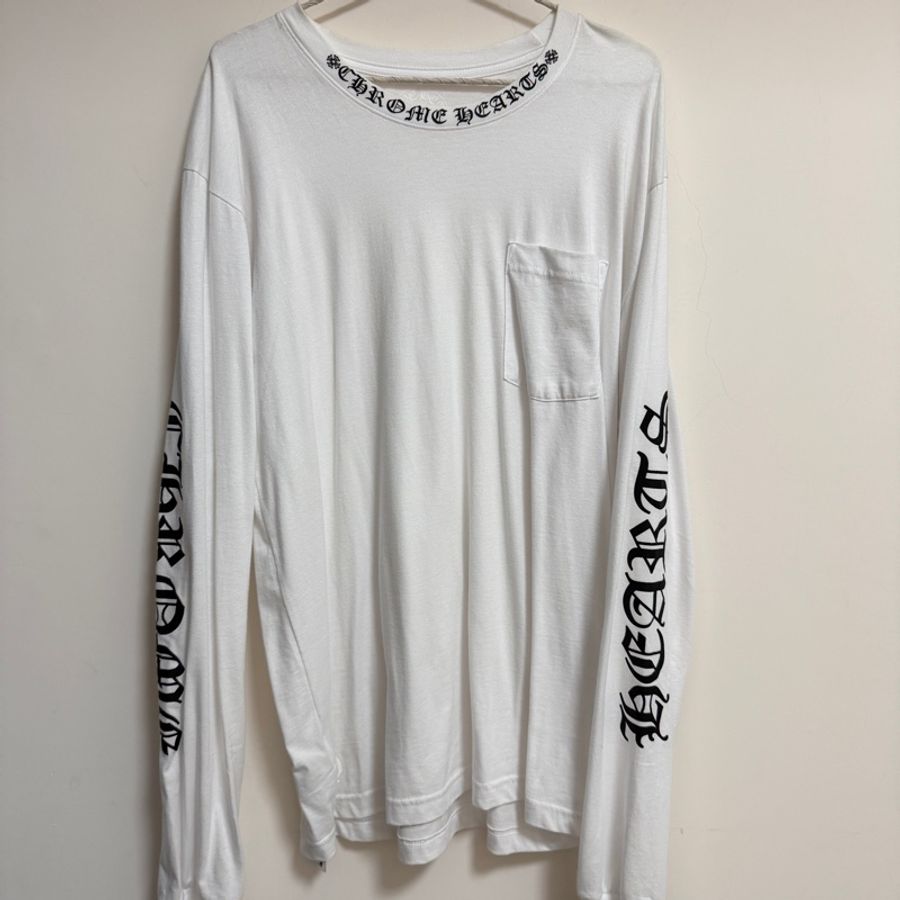 Chrome Hearts Collar Script 梵文 長袖-0