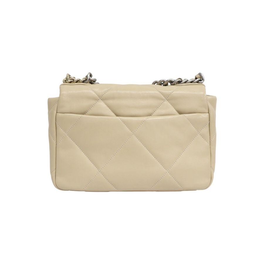 膚色 羊皮 19 口蓋 鍊帶 肩背包 AS1160【CHANEL 香奈兒】 AS1160-1