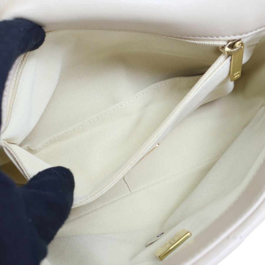膚色 羊皮 19 口蓋 鍊帶 肩背包 AS1160【CHANEL 香奈兒】 AS1160-5