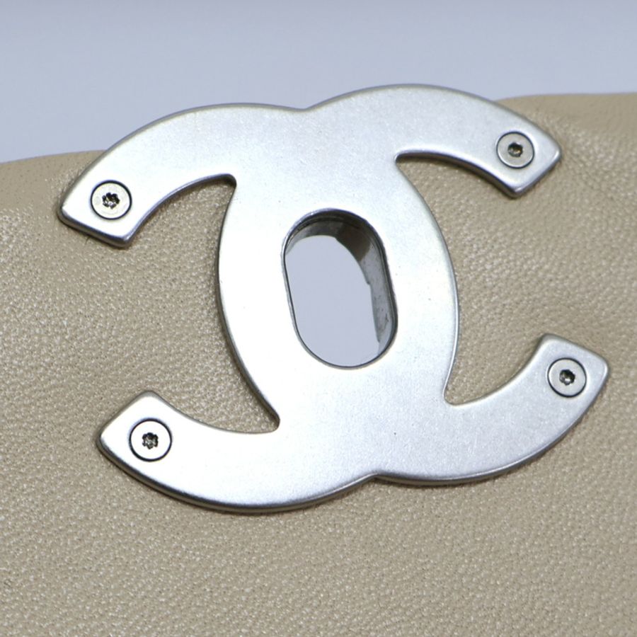 膚色 羊皮 19 口蓋 鍊帶 肩背包 AS1160【CHANEL 香奈兒】 AS1160-17