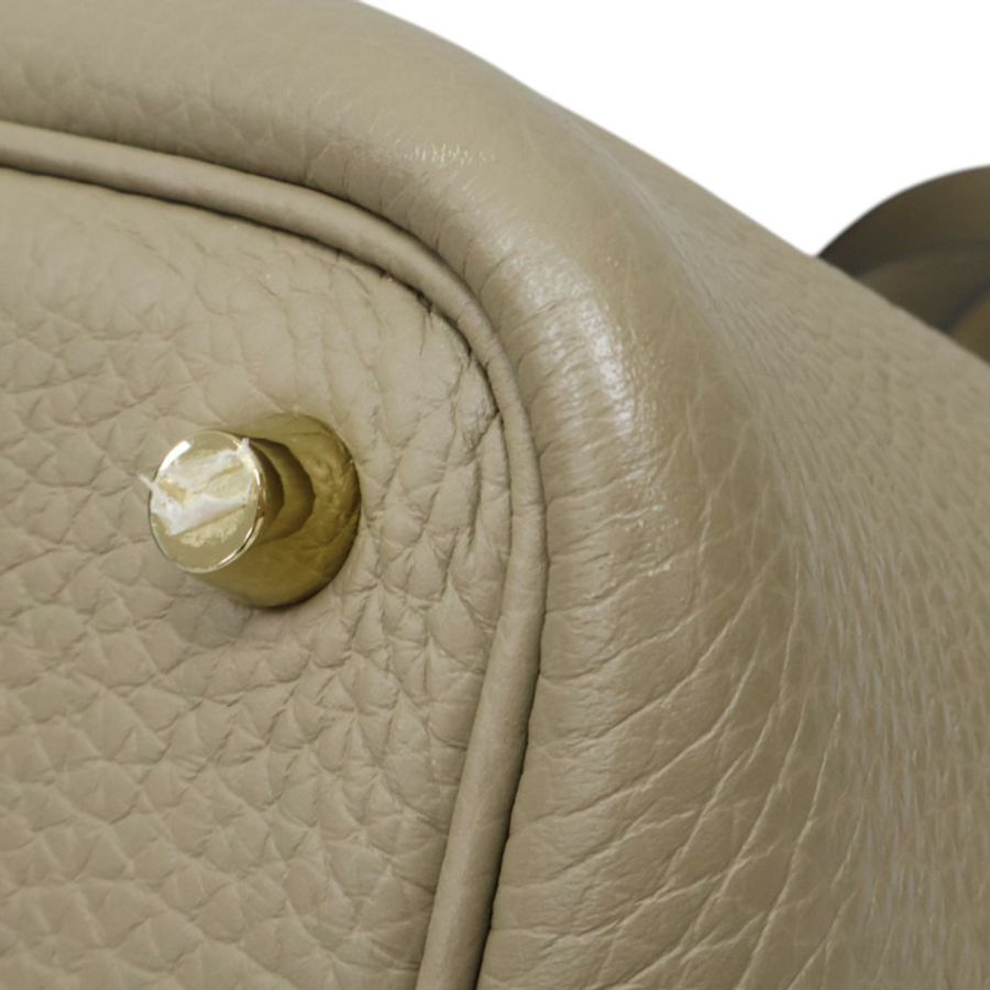 風衣灰 Clemence牛皮 Picotin Lock 18 手提包 B刻 金扣【HERMES 愛馬仕】 H056289CK-8