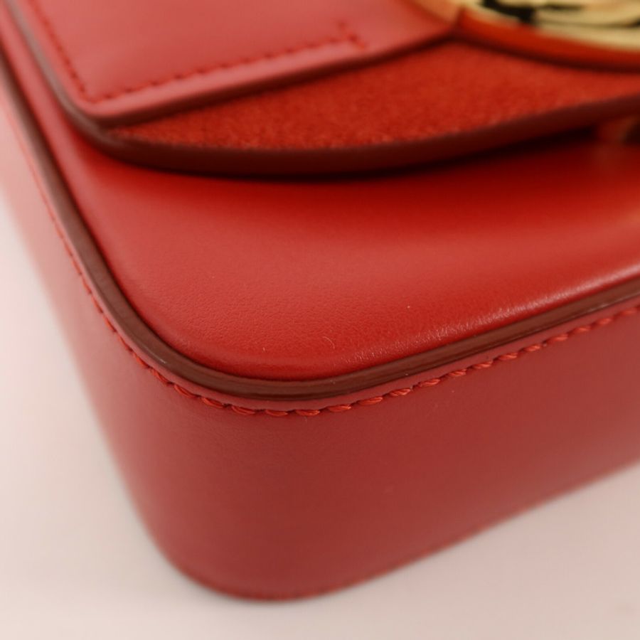 Chloe 牛皮皮革Mini C Bag金扣手挽肩背兩用袋-12