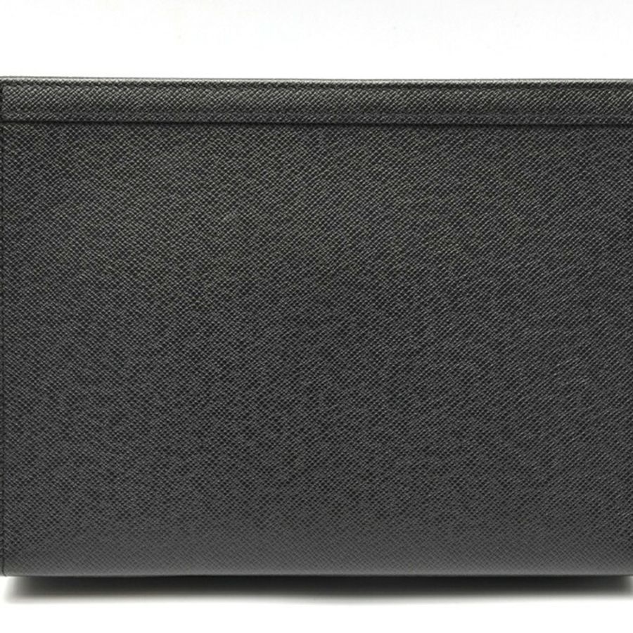 路易威登 Pochette Voyage 手拿包 M30450 Taiga 皮革黑色 S-159933-2
