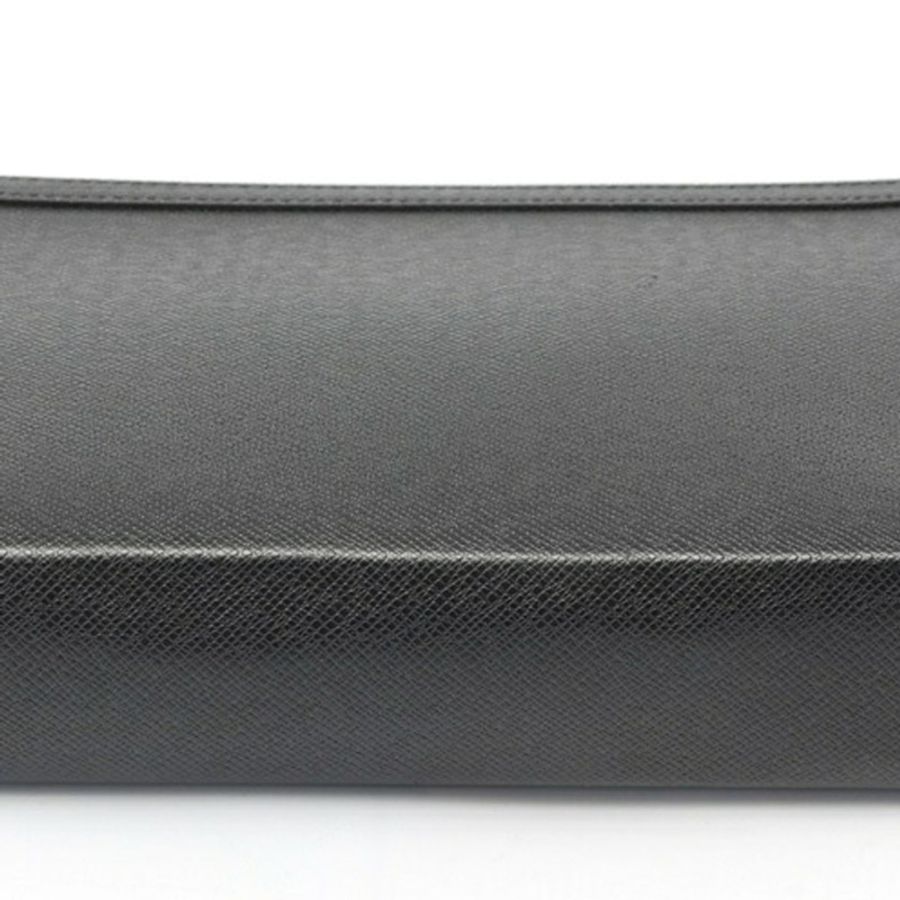 路易威登 Pochette Voyage 手拿包 M30450 Taiga 皮革黑色 S-159933-3