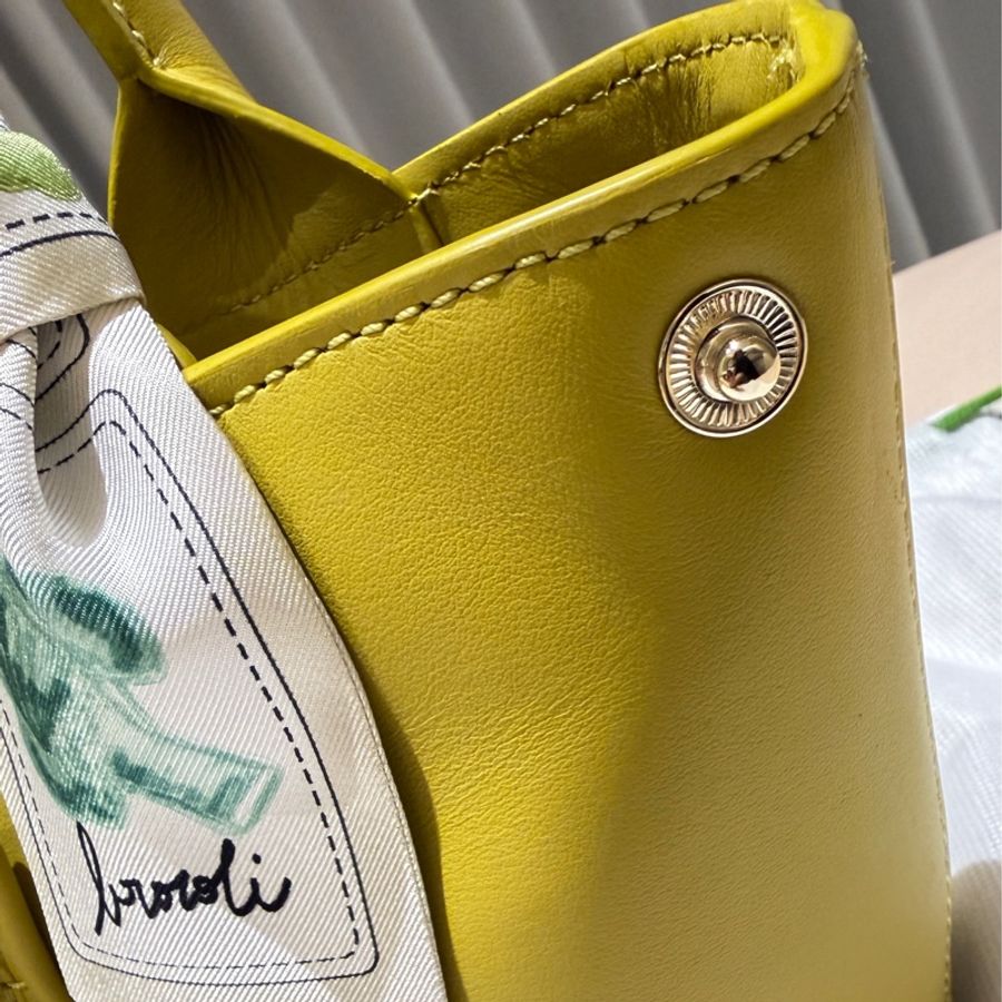全新-Longchamp Roseau 真皮迷你托特包-8
