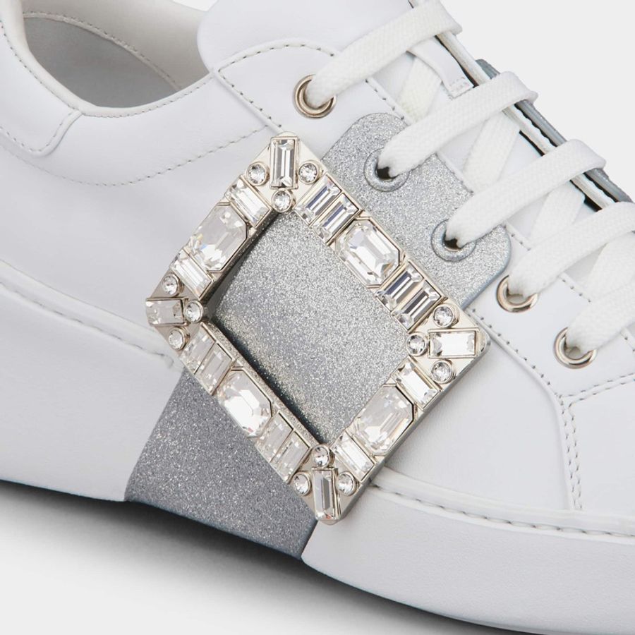 Roger Vivier 女士 Viv Skate系帶休閒運動鞋34 34.5 35 35.5 36 36.5 37 37.5 38 38.5 39 39.5 40 40.5 41 41.5 42碼跟高: 4.5cm-5