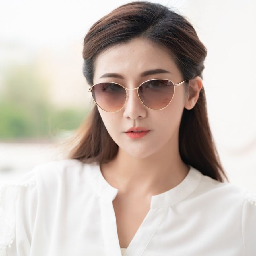 LONGCHAMP 太陽眼鏡(金色)-5