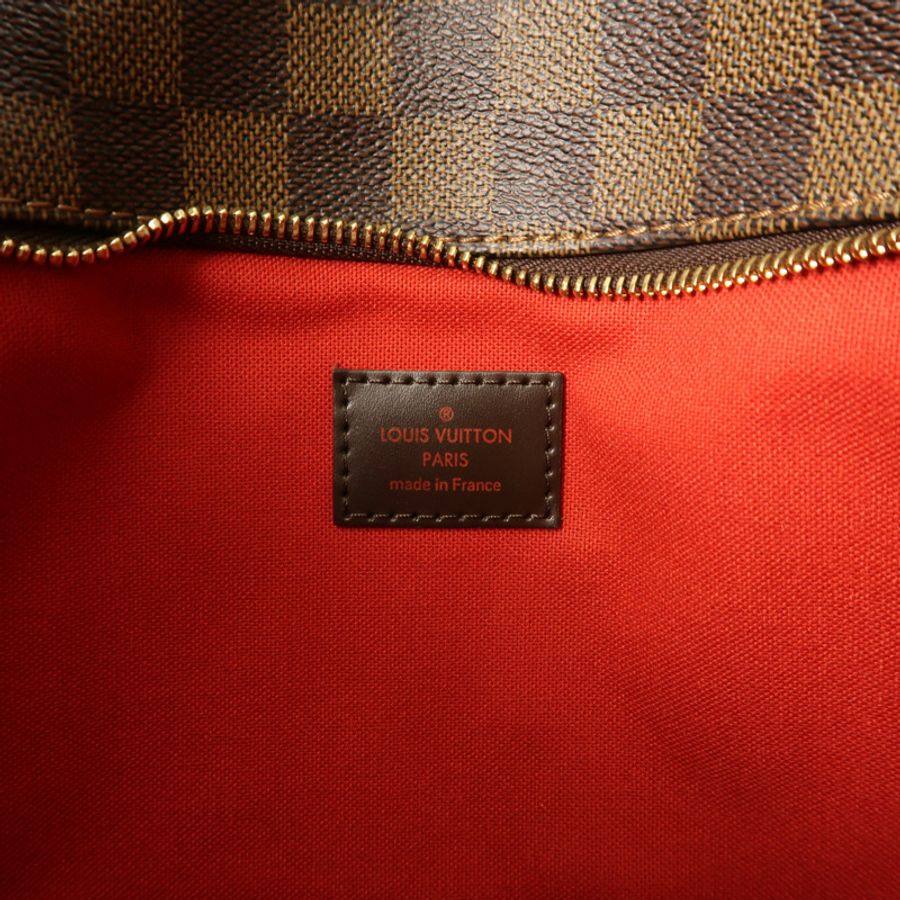 LOUIS VUITTON Damier Bloomsbury GM金扣肩背袋-5
