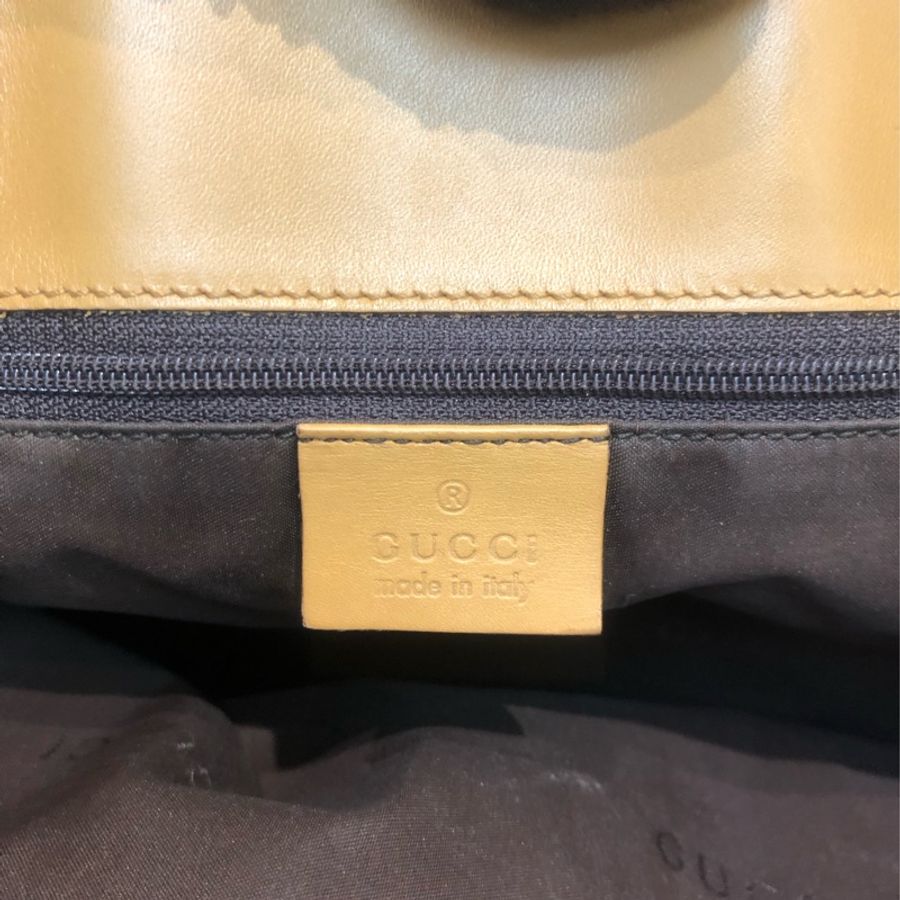 Gucci 米色Tote 奶茶帶 XC120-15